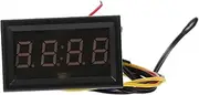 Car Digital Clock with Temperature Gauge Voltage Multifunctional Vehicle Accessory with LED Display for Effortless Night Reading Stylish Dashboard Design