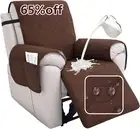 Reversible Recliner Arm Chair Cover Lazy Boy Protector Wide With Side Pockets
