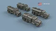 L'Arsenal Models 1/700 GMC 353 TANKER TRUCKS (12) 3D Printed