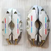 Upgrade Your BMW with 4pcs Universal ABS Plastic Disc Brake Caliper Covers & Performance Logo Stickers Silvery 2 Pcs Size L And 2 Pcs Size M