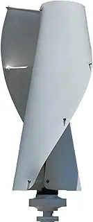 Vertical Wind Turbine, 2-Blade Household Noiseless Wind Turbine Generator, 12V Renewable Energy for Home Outdoor Garden Boat Marine