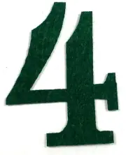 WWI GERMAN M1915 PICKELHAUBE HELMET COVER REGIMENTAL NUMBERS NUMBER- GREEN, 4