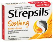 Strepsils Soothing Honey And Lemon 36 Lozenges