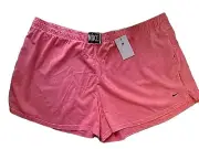 Nwt Nike 3X Plus Size Pink Shorts Retro 80s/90s Inspired Pull On Elastic Waist