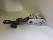 NEW Silver FC TWIN OR SNES SUPER NINTENDO Controller & 6FT Extension