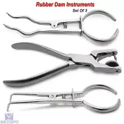 Ainsworth Hole Punch Plier Ivory Clamp Forceps Stokes Basic Rubber Dam Kit Tool