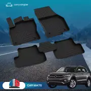 Floor Mats Liner for Volkswagen T-Cross 2020-2024 Rubber All-Weather Protection (for: Volkswagen)