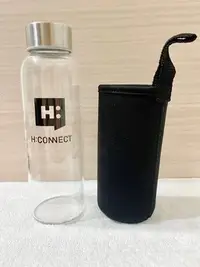 在飛比找Yahoo奇摩拍賣-7-11運費0元優惠優惠-H:connect 韓國品牌玻璃瓶 附防滑杯套
