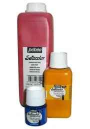Luminous Azure Waves - Setacolor Light Fabrics Paint 1-Liter Bottle, Ultramarie