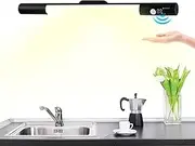 Fravsiu Under Counter Lights For, Indoor Motion Sensor Light, Wireless Cabinet Light, Type C Rechargeable, 3 Color Temperature Dimmable Magnetic Under Counter Lights for