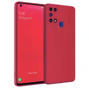 MCC For Samsung Galaxy A21s Soft Liquid Silicone Shockproof Case Cover A217 [Red]