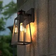 7Pandas Modern Exterior Wall Light with Motion Sensor & Dusk to Dawn, IP44 Waterproof Outdoor Sconce Lighting for Front Porch, Garage, Patio, Indoor/Outdoor Decorative Fixture（Bulb not Included