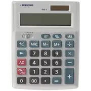 J.Burrows Recycled Desktop 12 Digit Calculator Silver