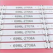8 PCS/Set LED Backlight Strip for 49LJ510M 49LJ58300W 49UH603V 49UH620V 49LW340C 49LH590V 49LW340H 49LF5400 49UH610V 49LH570V