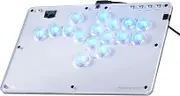 SIXSIR Leverless Controller R16 for Arcade Gaming Retro Rims Series - Thinner Size & Pinky Button(20.6mm) - 16 Keys Crystal Low-profile Switch - Custom RGB Controller for PC/Switch/PlayStation