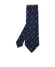 paisley-print silk tie One size Black