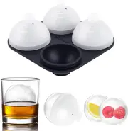 Spherical Whiskey Ice Ball Maker - Set of 4