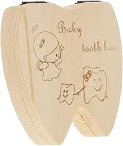 SUPVOX Tooth Keepsake Box for Teeth Umbilical Cord Fetal Hair Storage for Boys and Case