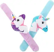 BESPORTBLE Unique Plush Slap Bands Unicorn Cartoon Wrist Bracelets for Boys and Girls' Toys