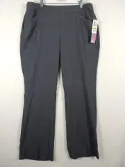 JM Collection 14 short Women Pants Gray BOOT LEG comfort waistband Tummy Control