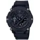 【CASIO 卡西歐】G-SHOCK G-SHOCK 極限冒險碳纖維耐衝擊雙顯橡膠腕錶 黑 GA-2200BB-1A_47.1mm