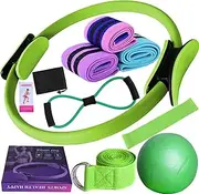 Better Me Pilates Kit, Pilates Essentials kit for Women, Yoga Bands for Stretching, Yoga Ball 25cm for Working Out Glutes, Figure 8 Resistance Band