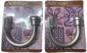 2-Pack Cassidy West Inc. Brushed Nickel Finish Drapery Tie Backs Artesian Style