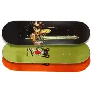 JK Industries Devil Hunter Yohko Mano 8.5" Hand Screened Assorted Stains Deck