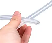 DryiC PTFE Tubing PTFE Teflon Tube Pipe Transparent 1/4inch for Industrial Models, ID 4.35mm, OD 6.35mm, Length 5 Metres