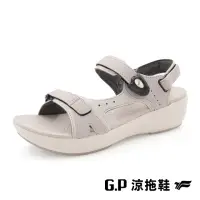 在飛比找momo購物網優惠-【G.P】女款厚底舒適磁扣兩用涼拖鞋G9537W-山羊灰(S