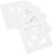 HOMSFOU 6pcs Type Wall Plate Cover Spacer Decorative Faceplate for Light Fixtures Heat-Resistant Material Easy Installation Minimalist Design for Home Decor
