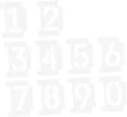 Gogogmee 2Sets Reusable Number Stencils for Curb Address Painting Easy Alignment Stencil Kit for Outdoor and Indoor for Mailbox and Street Sign Use