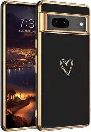 For Google Pixel 7/7 pro/ 7a Slim Case Shockproof Heart Pattern Phone Cover