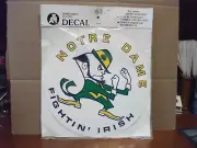 Vintage Notre Dame 11 1/2" Round Sticker Decal Transfer Patch Angelus Pacific