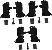 [VANZACK] 3 Pairs Multipurpose Gloves Touchscreen Winter Gloves for Men Heated Thermal Elastic Wristband for Outdoor Activities