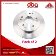 2X DBA Rear Street Standard Disc Rotor For Honda Integra DC 2.0L/2.2L K20A,K20A2