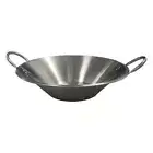 23" Diameter x 6" Depth Carnitas Cazo Stainless Steel Caso Pot Pan Wok Cookware