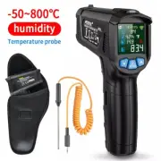 Digital IR Infrared Thermometer -50-800℃ or -58℉-1472℉With Temperature HumiditmT