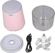 Portable Mini Food Processor, Cordless Electric Chopper for Vegetables Fruits Meat Garlic with 300ML Capacity, Convenient for On The Go Cooking, Detachable Parts for Easy (Pink)