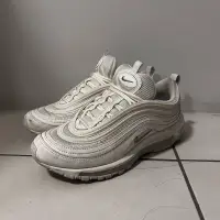 在飛比找蝦皮購物優惠-NIKE 子彈鞋 air max 97 全白 二手 airm