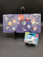 New Wooden Solar System Planets Educational Puzzle With Siku 0817 Space Shuttle