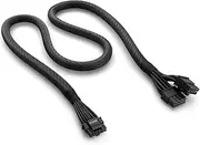 NZXT 12VHPWR Adapter Cable for NZXT Power Supplies - 12+4 Pin (16-Pin) 12HVPWR to Dual 8-Pin PCIe - for NVIDIA Series 40 Graphics Cards with ATX NZXT 2.X Power Supplies (PA-xG1BB) - Rated Power 600