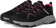 [Columbia] Women's Peakfreak Rush Outdry Hiking Shoe, Black/Wild Fuchsia, 7
