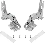Gekufa Hinges Compatible with Bosch Neff Siemens Integrated Fridge Freezer Pair of Hinges Left or Right Side 481147 By