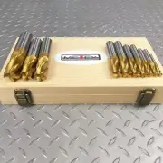 Roughing End Mills Set Milling Cutters METEX 10pc Metric