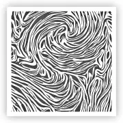Zebra Animal Stripes #2 Stencil - Choose a Size - Laser-Cut Reusable Plastic
