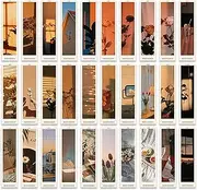 Doraking 30PCS Vintage Mood Scene Theme Paper Bookmarks for Book Lovers, Boxed Bookmarks Set (Daily Mood)