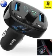Baseus Handsfree Wireless Bluetooth USB Car FM Transmitter Music Player Adapter