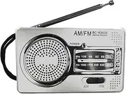 Fizepgo Battery Operated Radio, Compact Transistor Radios, Great Reception, Earphone Jack, Portable Transistor Radio for Walking Camping