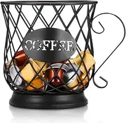 [YUNYODA] Coffee Capsule Holder, Coffee Capsule Storage Basket, Multiple Pod Holder, Coffee Pod Organiser Holder, Storage, Large Capacity for Coffee Capsules